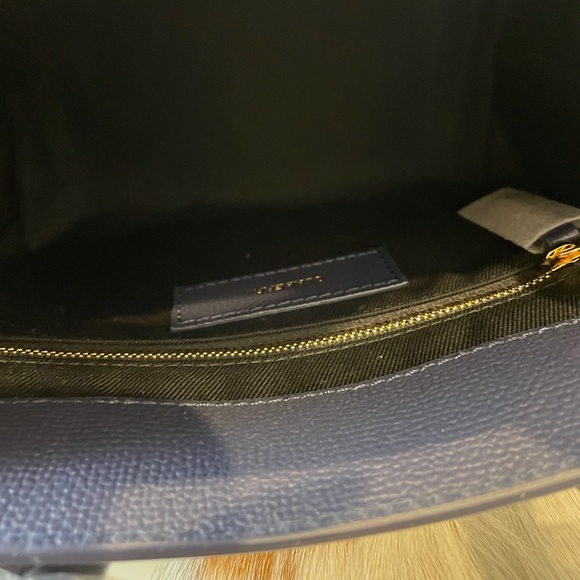 Blue Burberry House Check Small Leather Banner Satchel - Picture 5 of 8